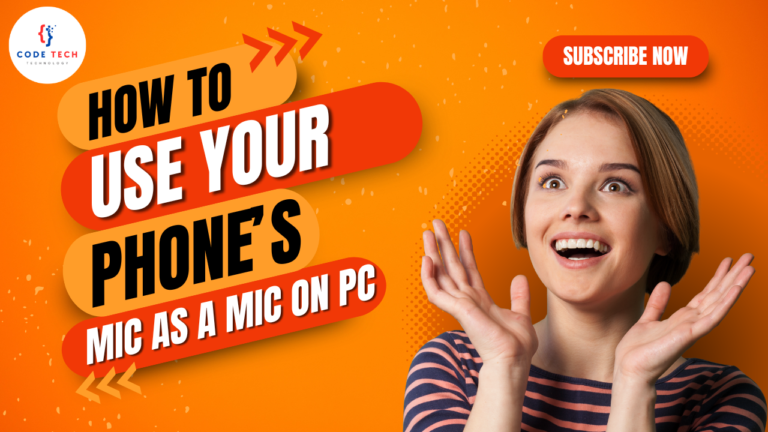 How to Use Your Phone’s Mic as a Mic on PC